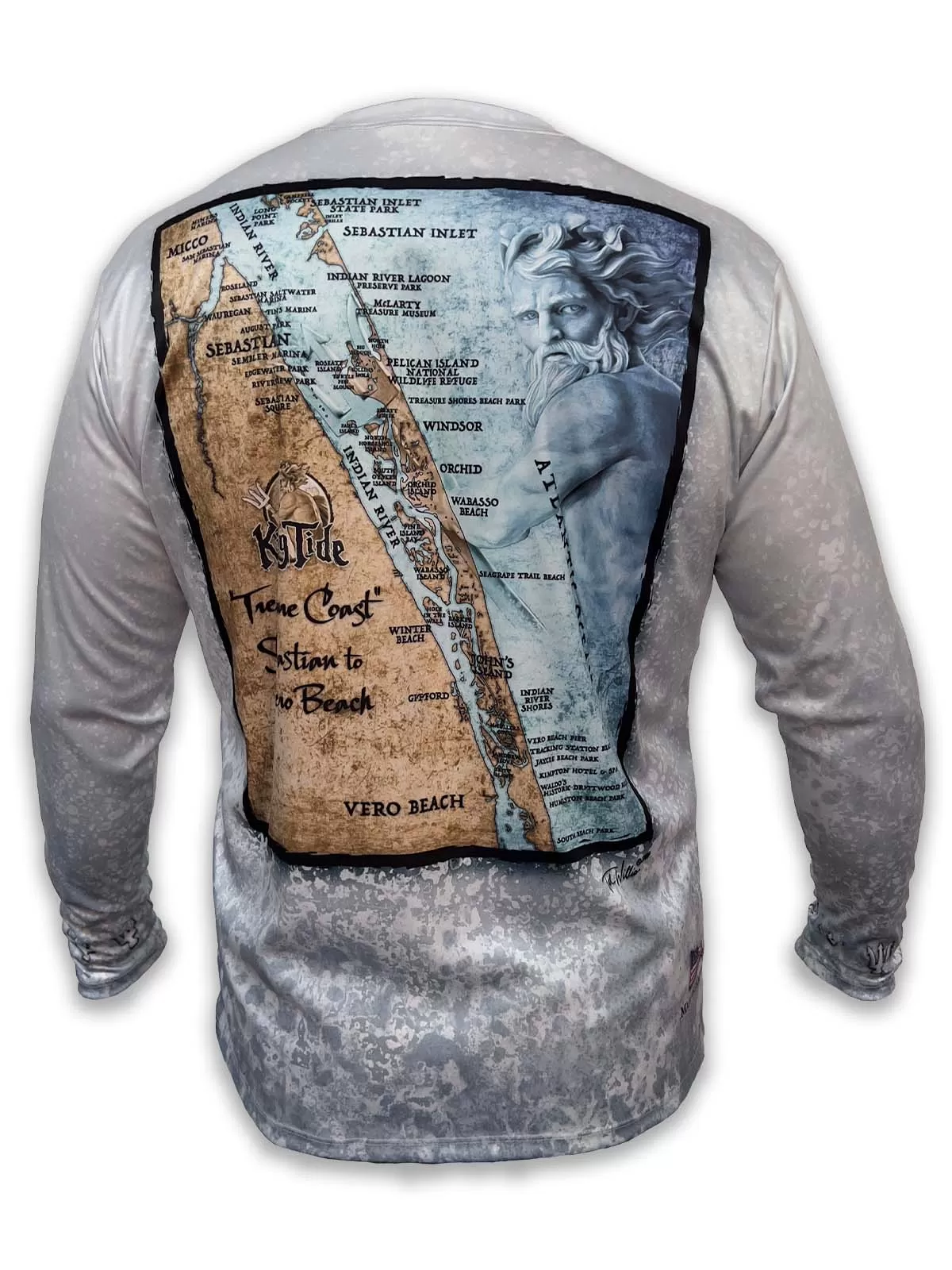 Vero - Sebastian, FL / King Tide Allover Chart Shirt