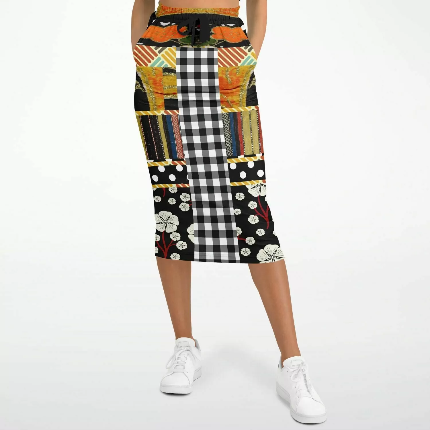 Versailles Eco-Poly Long Pocket Skirt