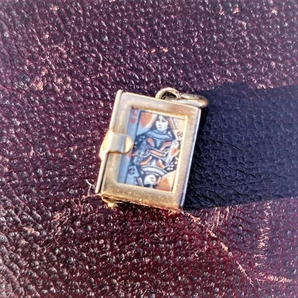 Vintage Playing Card Charm