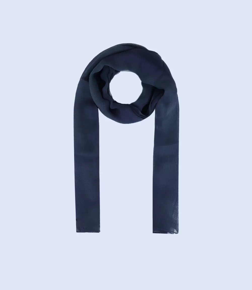 WA0540-NAVY-Scarf For Women