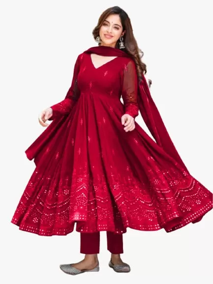 Women Designer Gown with Dupatta