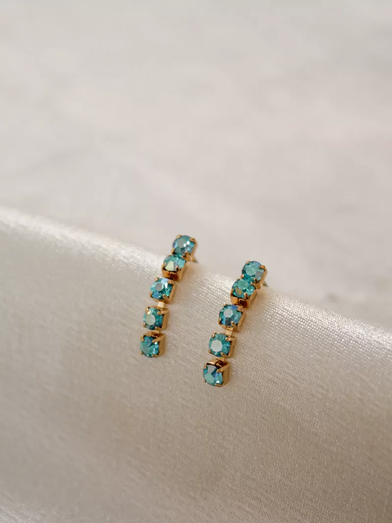 ZIA STUD EARRINGS IN BLUE