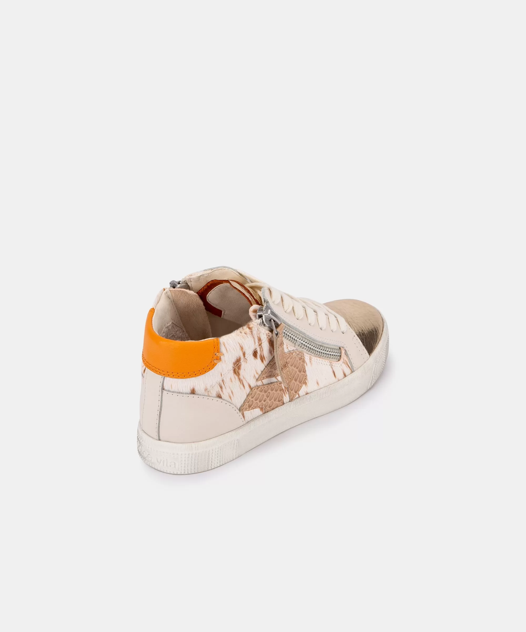 ZONYA SNEAKERS IN FAWN CALF HAIR - re:vita